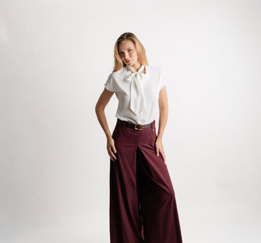 Pantalón Palazzo Vino Elegance