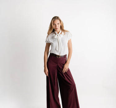 Pantalón Palazzo Vino Elegance