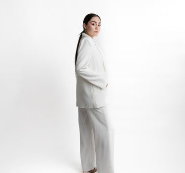 Kloer Blazer Blanco cuerpo completo