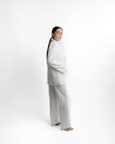 Kloer Blazer Blanco cuerpo completo