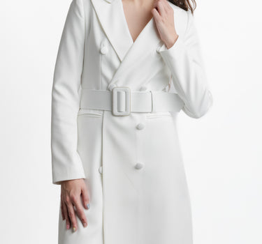 Blazer Dress Blanco - Detalle