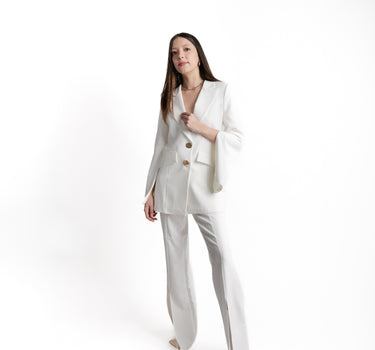 Kloer Cape Blazer Set Blanco - Vista completa