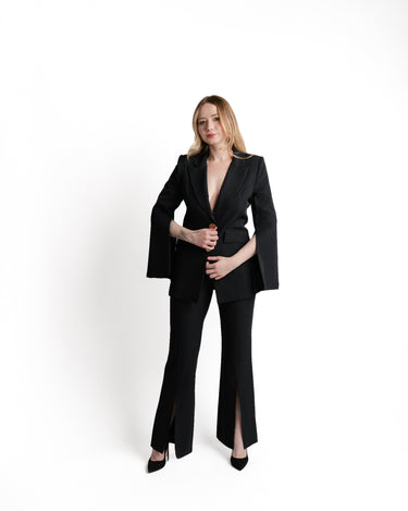 Kloer Cape Blazer Set Negro - Vista detalle