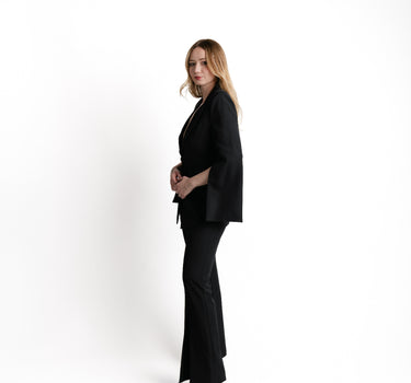Kloer Cape Blazer Set Negro - Vista lateral