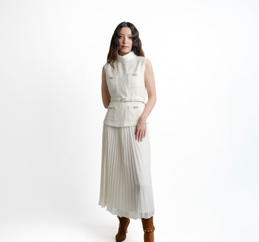 Chloé Tweed Vest Set - Vista frontal