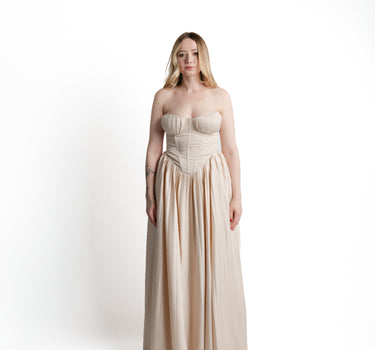 Isabelle Corset Maxi Dress vista frontal