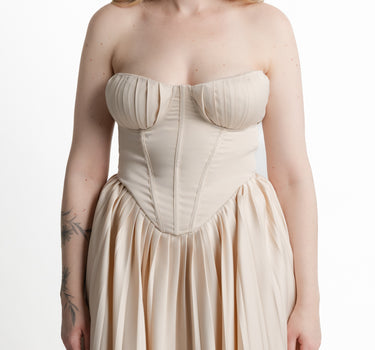 Isabelle Corset Maxi Dress detalle corsé