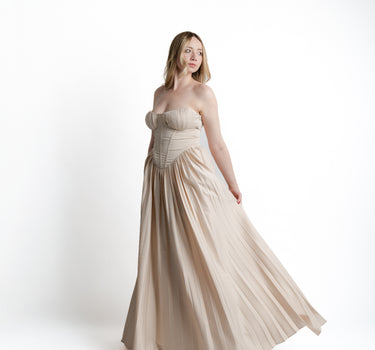 Isabelle Corset Maxi Dress vista lateral