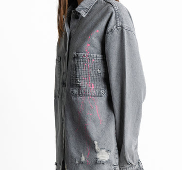 Kloer Denim Jacket Pink Panther - Detalle bolsillo