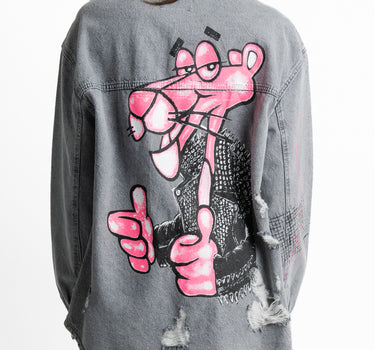 Kloer Denim Jacket Pink Panther - Vista trasera