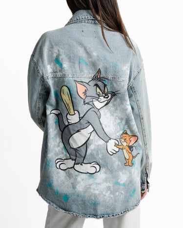 Kloer Denim Jacket Tom & Jerry - Vista trasera detalle