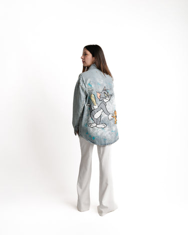 Kloer Denim Jacket Tom & Jerry - Vista trasera completa