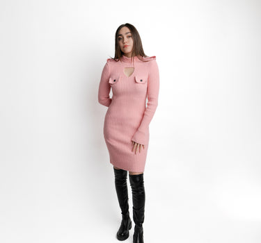 Kloer Knit Dress Rosa - Vista frontal