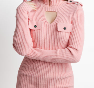 Kloer Knit Dress Rosa - Vista detalle