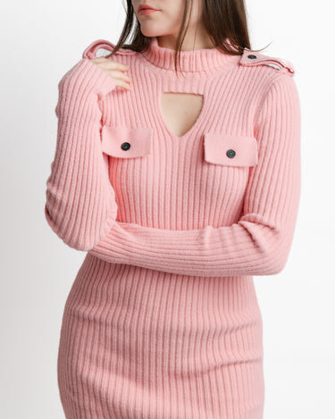 Kloer Knit Dress Rosa - Vista detalle