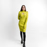 Kloer Knit Dress Verde Lima - Vista frontal