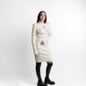 Kloer Knit Dress Crema - Vista frontal