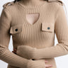 Kloer Knit Dress Beige - Vista frontal