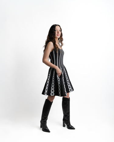 Knit Dress Negro - vista lateral