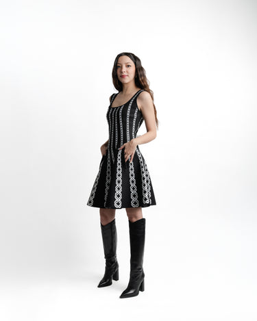 Knit Dress Negro - vista frontal