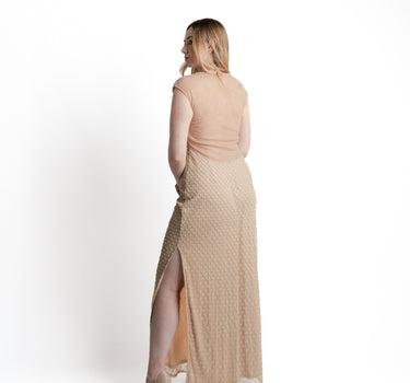 Élise Pearl Mesh Gown vista trasera