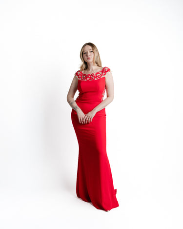 Rouge Étoile Mermaid Gown vista frontal