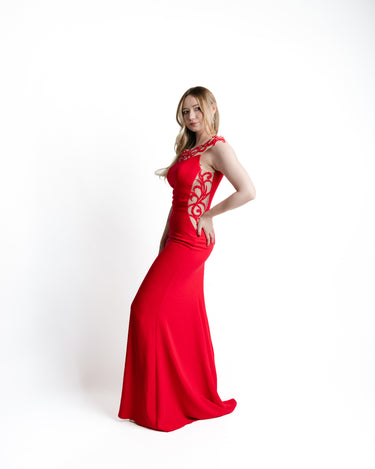 Rouge Étoile Mermaid Gown vista lateral