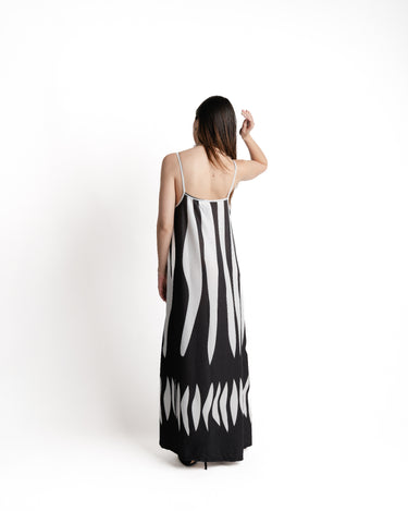 Kloer Selva Maxi Dress Negro espalda