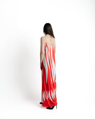 Kloer Selva Maxi Dress Rojo espalda