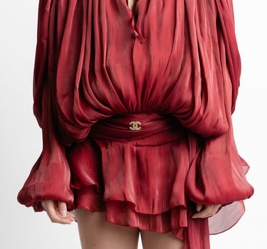 Vestido Kloer Rojo detalle