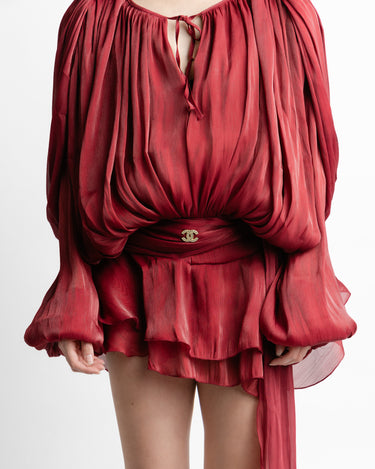 Vestido Kloer Rojo detalle